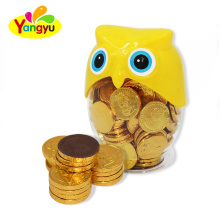 Chocolate Coin Exporter Funny Owl Jar Sweet Chocolate Coin